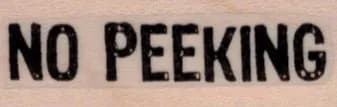 No Peeking 3/4 x 1 3/4-0