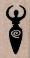 Goddess Symbol 3/4 x 1 1/4-0