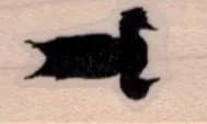 Reflected Duck Silhouette 3/4 x 1-0