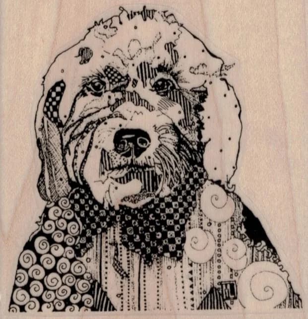Whimsical Dog 3 1/4 x 3 1/4-0