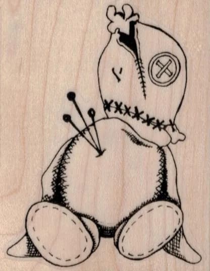 Sitting Voodoo Doll 2 1/4 x 2 3/4-0