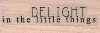 Delight In The Little 3/4 x 1 3/4-0