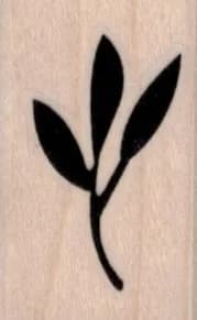 Three Leaves Silhouette 1 x 1 1/2-0