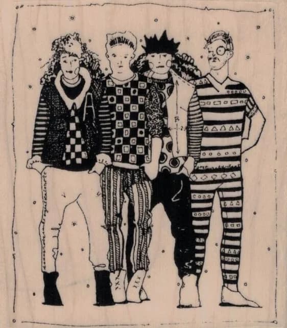Whimsical People 3 x 3 1/4-0