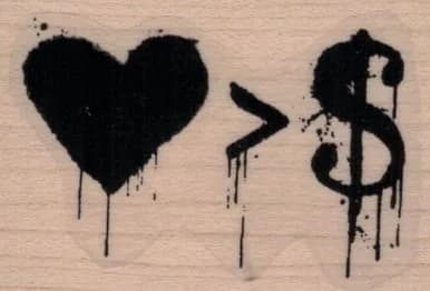 Heart > $ 1 1/2 x 2-0