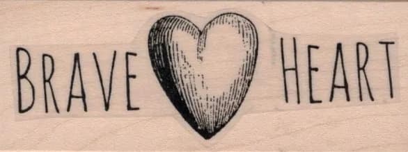 Brave Heart by Cat Kerr 1 1/4 x 3-0