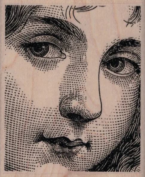Girls Face by Cat Kerr 2 1/2 x 3-0