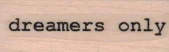 Dreamers Only by Cat Kerr 3/4 x 1 3/4-0