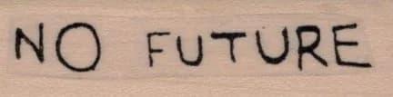 Banksy No Future 3/4 x 2 1/4-0