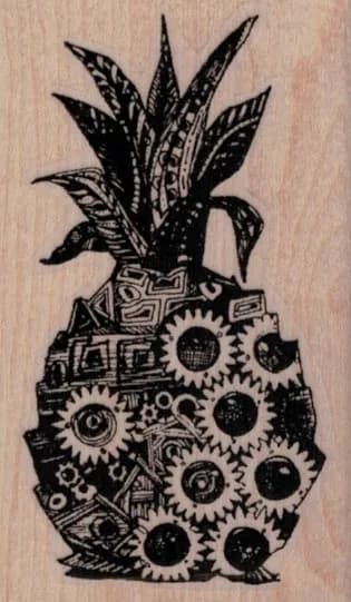 Whimsical Pineapple 1 3/4 x 2 3/4-0