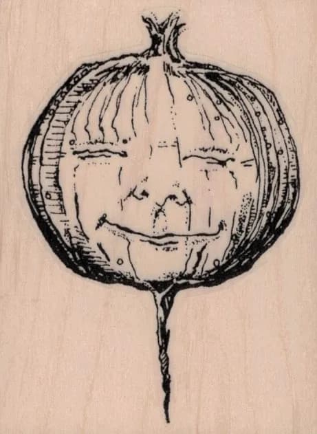 Whimsical Turnip Face 2 1/2 x 3 1/4-0