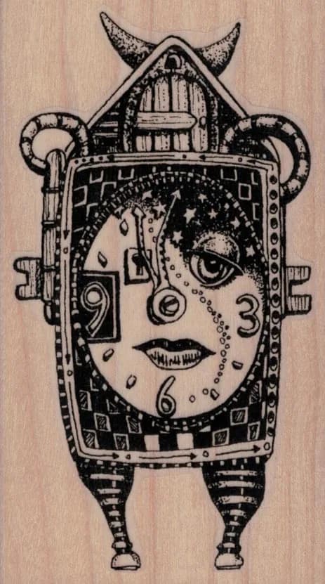 Whimsical Cuckoo Clock 2 1/2 x 4 1/4-0