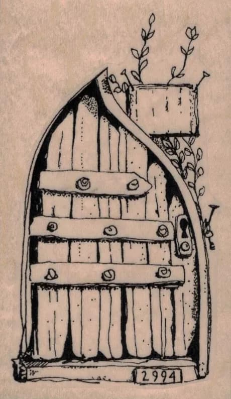 Whimsical Door 2 1/2 x 4-0