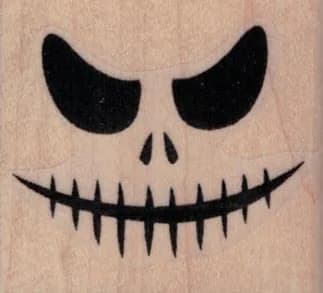 Stitch Mouth Face Silhouette 1 3/4 x 1 1/2-0