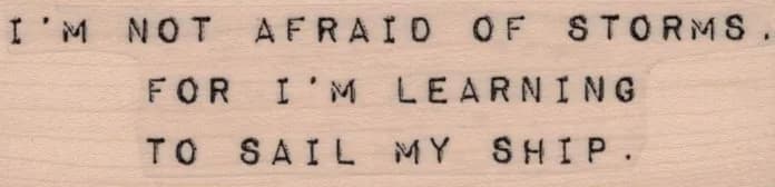 I'm Not Afraid 1 x 3 1/2-0