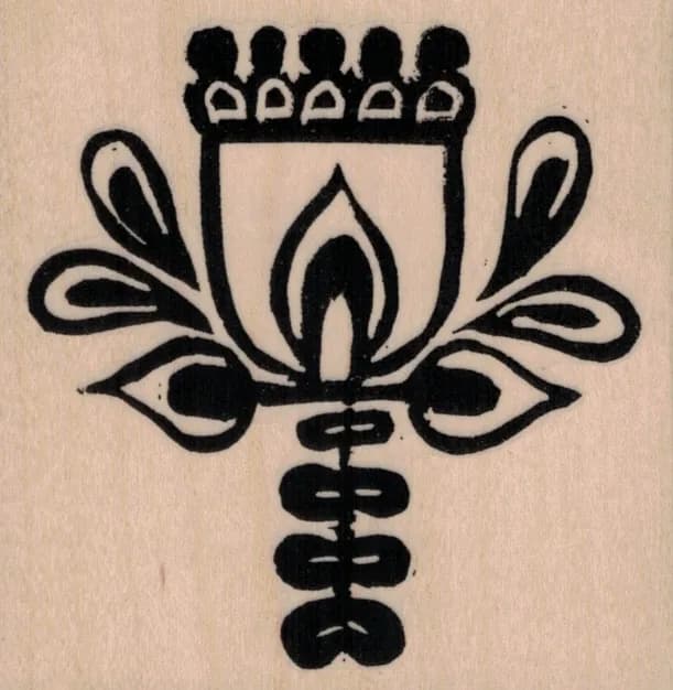 Ethos Flower by Tina Walker 3 1/4 x 3 1/4-0