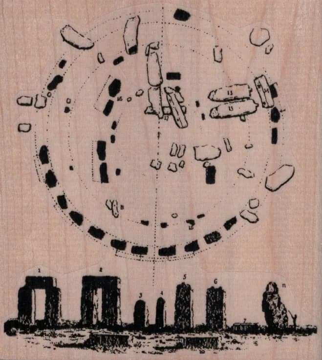 StoneHenge Schematic 3 1/2 x 3 3/4-0