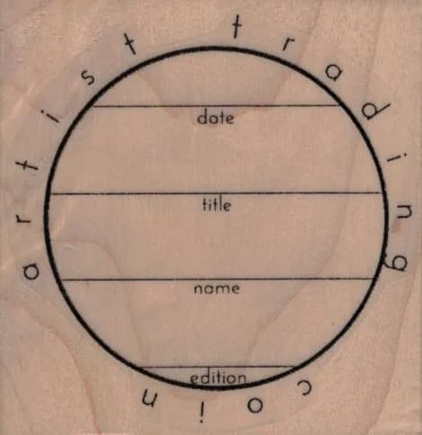 Round Artist Trading Coin 2 1/2 x 2 1/2-0
