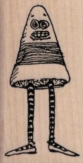 Whimsical Candy Corn With Legs 1 ½ x 2 ¾-0