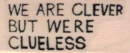 Banksy We Are Clever 3/4 x 1 1/2-0