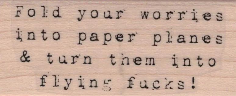 Fold Your Worries 1 1/4 x 2 3/4-0