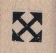 Compass Arrow 3/4 x 3/4-0