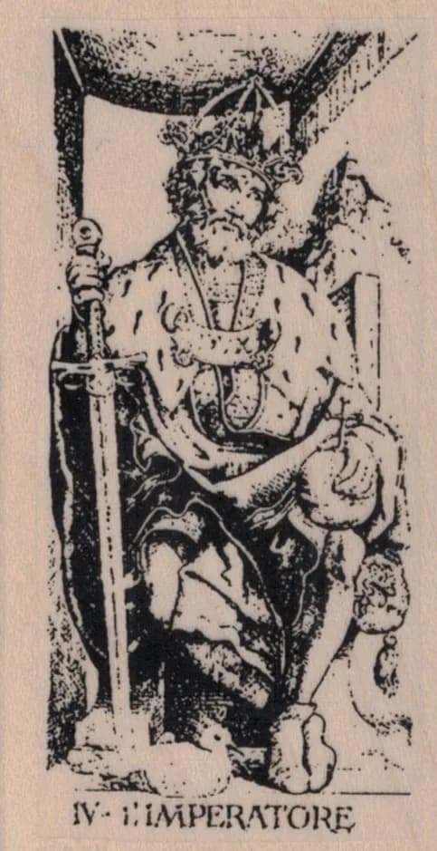Tarot IV Emperor 1 3/4 x 3 1/4-0