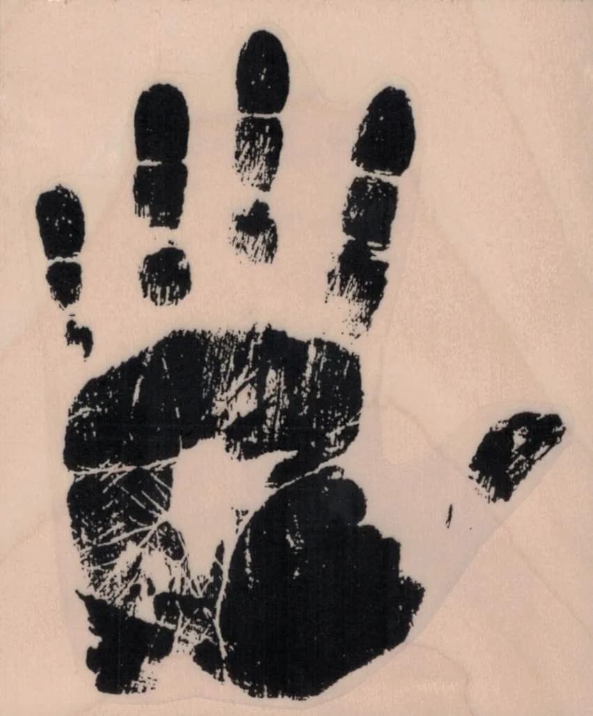 Hand Silhouette 3 x 3 1/2-0