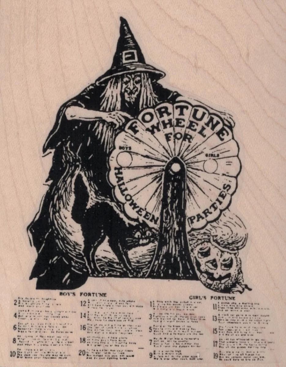 Fortune Wheel For Halloween Parties 3 1/2 x 4 1/4-0