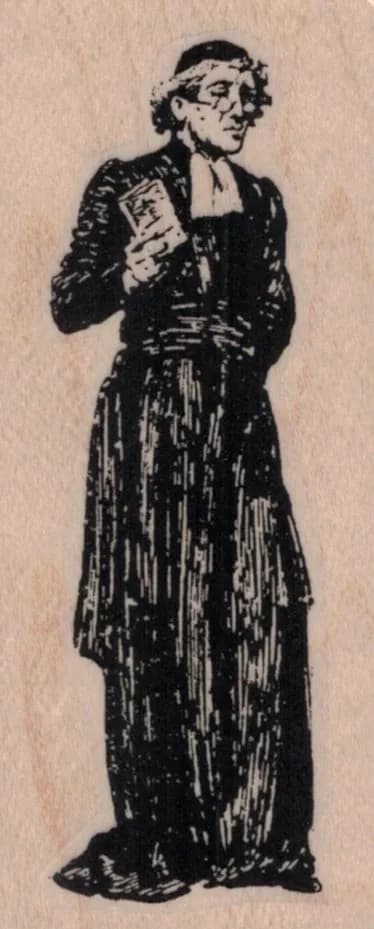 Priest In Robes 1 1/2 x 3 1/4-0
