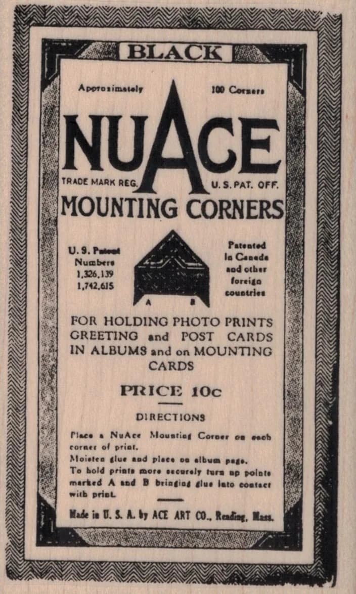 Nuace Mounting Corners Black 2 1/2 x 4-0