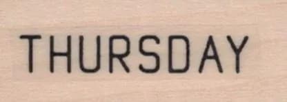 Thursday 3/4 x 1 1/2-0