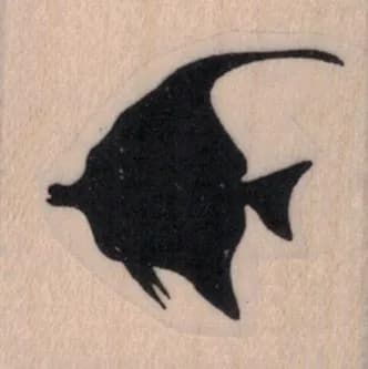 Angelfish Silhouette 1 1/4 x 1 1/4-0