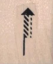 Rocket or Firework 3/4 x 3/4-0