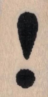 Banksy Exclamation Point 3/4 x 1 1/4-0