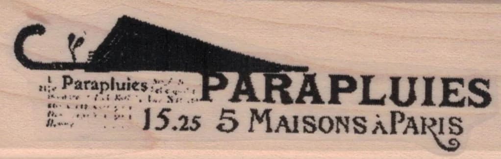 Parapluies 5 Maisons A Paris 1 1/4 x 3 1/2-0