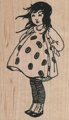 Girl In Polka Dot Dress 2 1/4 x 4-0