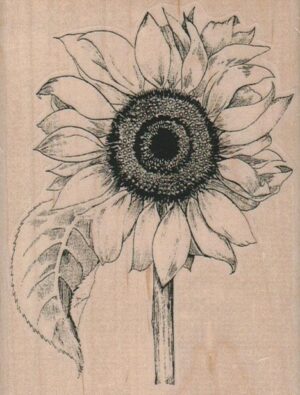 Leafy Sunflower (Large) 3 1/4 x 4 1/4-0