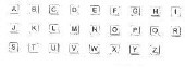 Scrabble Alphabet Small Unmounted-0