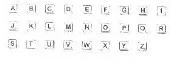 Scrabble Alphabet Small Unmounted-0