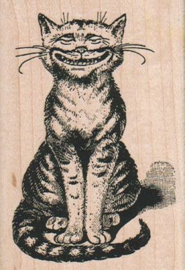 Cheshire Cat Sitting 2 1/2 x 3 1/2-0