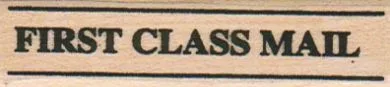 First Class Mail 3/4 x 2 3/4-0