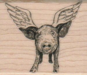 Winged Pigs/Small 2 1/4 x 2 1/2-0