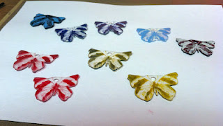 Butterfly Striped/Sm 1 3/4 x 1 1/4-35030