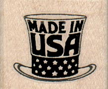 Made In USA Hat 1 1/2 x 1 1/4-0