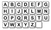 Scrabble Alphabet Unmounted Regular Size-0