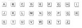 Scrabble Alphabet Medium Unmounted-0