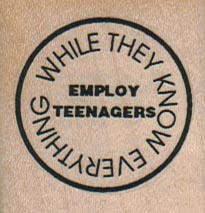 Employ Teenagers While 1 1/2 x 1 1/2-0