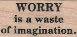 Worry Is A Waste 1x 1 3/4-0