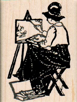 Lady Artist 1 3/4 x 2 1/4-0